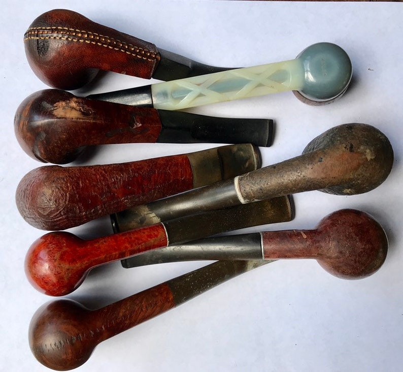 Lot of 8 Estate pipes for repair restoration