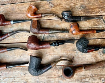 Lot of 12 Estate Pipes for Repair, restoration