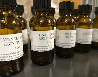 Essential Oils - 1oz - Choice of 100% Pure / Natural Essential Oils for Candle Making, Soaps, Diffusers, & more!
