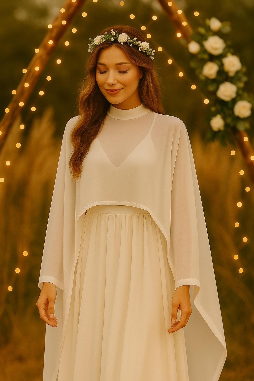 chinese dress ladies Wedtrend Women Cute Short Graduation Dress A Line Off The Shoulder Lace Holiday Dress with Long Sleeves, White / L main image 1