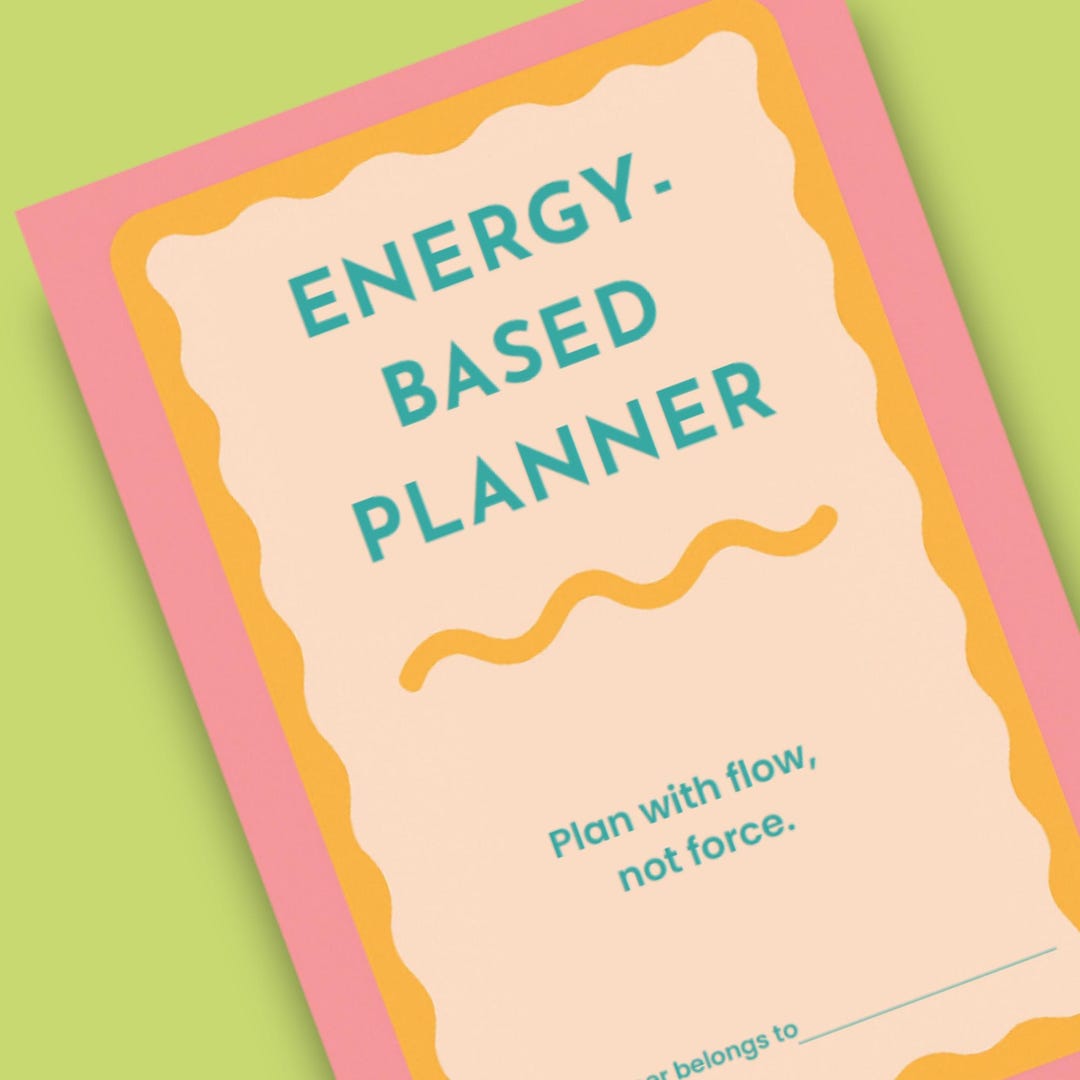 Energy Based Planner Printable – Daily & Weekly Productivity Planner ...