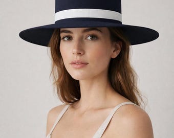 Melania Trump Inspired Top Hat 47th First Lady Inauguration Fashion, Women's Formal Kentucky Hat