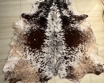 Cowhide Rug Rustic Western Decor Genuine Hair On Hide Farmhouse Luxury Area Carpet