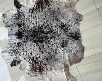 Cowhide Rug Luxury Western Decor Genuine Hair On Hide Rustic Farmhouse Floor Carpet