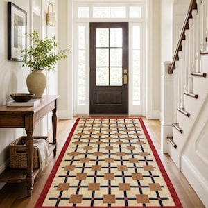 Close-up texture of handwoven wool and jute flatweave rug