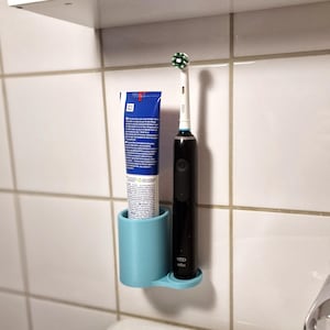 Suporte e copo para escova de dentes elétrica simples