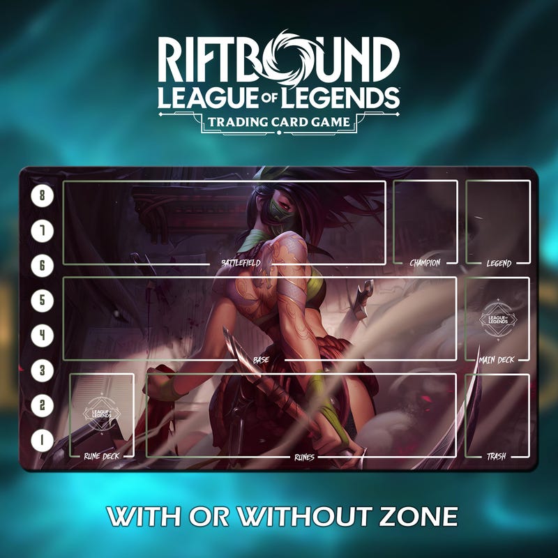 Akali Playmat Riftbound - Etsy