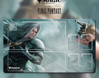 プレイマット FF7 バトル - MTG x FF TCG / 24インチ x 14インチ