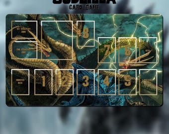 ゴジラ TCG プレイマット - ゴジラ vs モスラ - ゴジラ カードゲーム