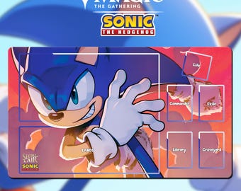 Playmat Magic the Gathering - MTG X Sonic - Sonic - Secret Lair
