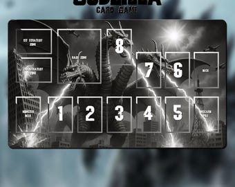 プレイマット キングギドラ ミームバージョン - ゴジラ カードゲーム
