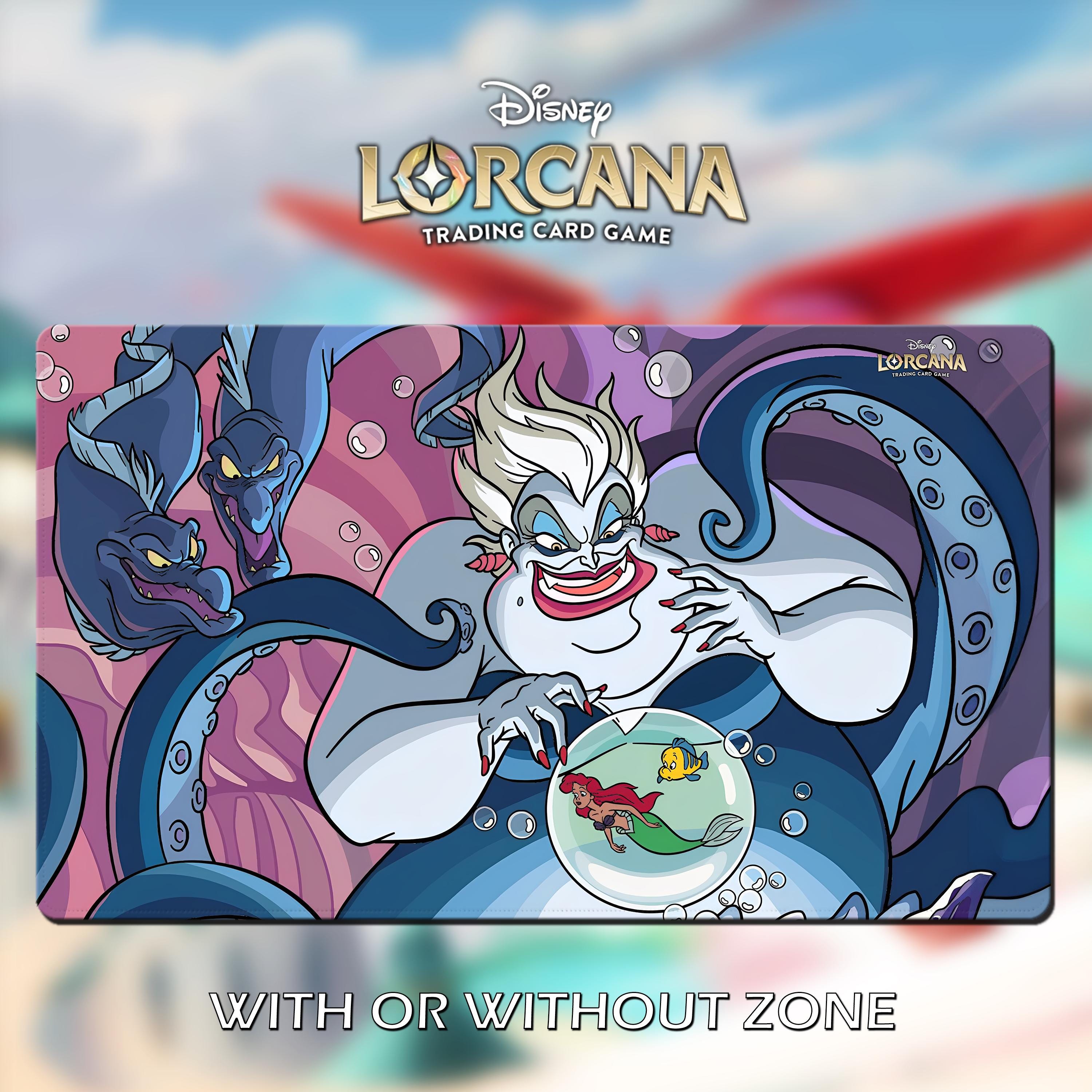 Lorcana アリエル　プレイマット ディズニー　ロルカナ　海外 プレイマット ロルカーナ TCG - ウルスラ - アリエル - 24インチ x 14
