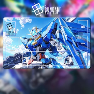 Playmat Gundam TCG - Double O Gundam - 24"x 14" (600 x 350 mm)