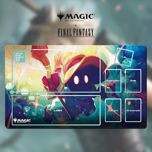 Playmat Magic The Gathering - MTG x FF TCG - Universes Beyond - Vivi Ornitier - 24&quot;x 14&quot; (600 x 350 mm)