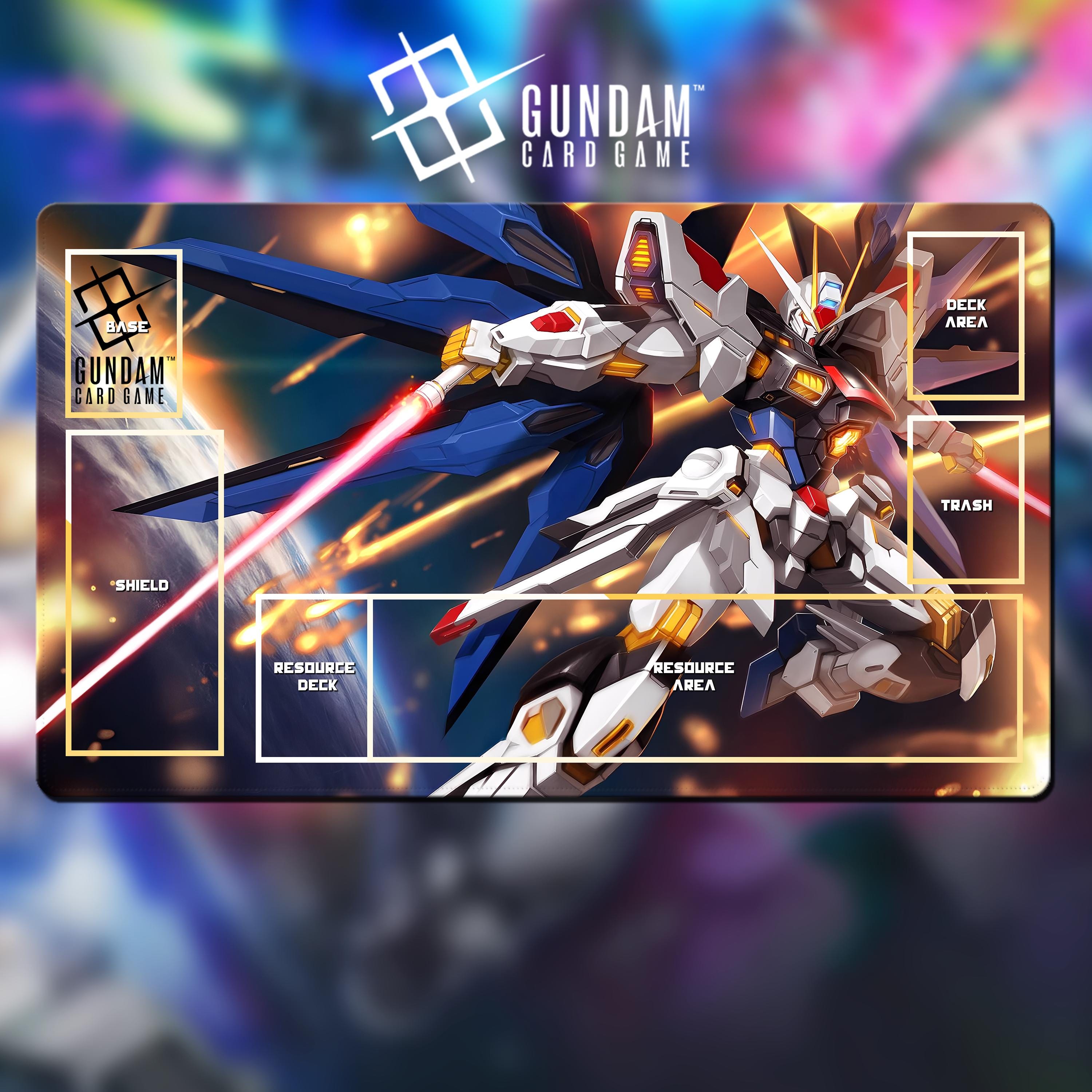 ガンダムTCGプレイマット - フリーダムガンダム - 24インチ×14インチ