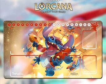 ロルカーナ TCG プレイマット - スティッチ - 24インチ x 14インチ