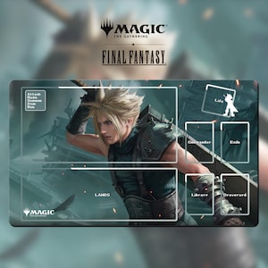 Spielmatte Magic The Gathering – MTG x FF TCG – Universes Beyond – Cloud Strife – 24&quot; x 14&quot; (600 x 350 mm)