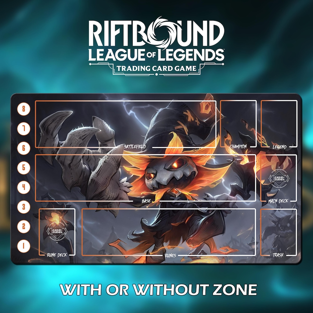 Playmat RIFTBOUND League of Legends - Fiddlesticks - Halloween Edition ...