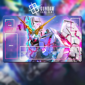 Playmat Gundam TCG - Unicorn Gundam - 24"x 14" (600 x 350 mm)