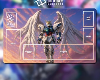 ガンダムTCG プレイマット - ウイングガンダムゼロ - 24インチ×14