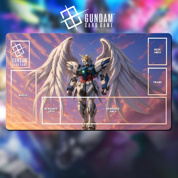 ガンダムカード ウイングガンダムゼロ プレイマット Playmat Gundam Card Game - Gundam Wing Zero EW - 24