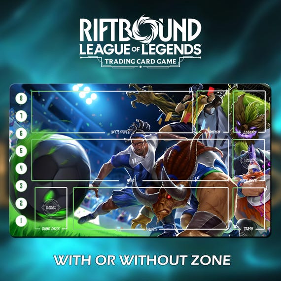Playmat RIFTBOUND League of Legends - Lucian, Alistar, Maokai