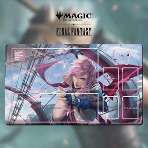 Playmat Magic The Gathering - MTG x FF TCG - Universes Beyond - Lightning - 24&quot;x 14&quot; (600 x 350 mm)