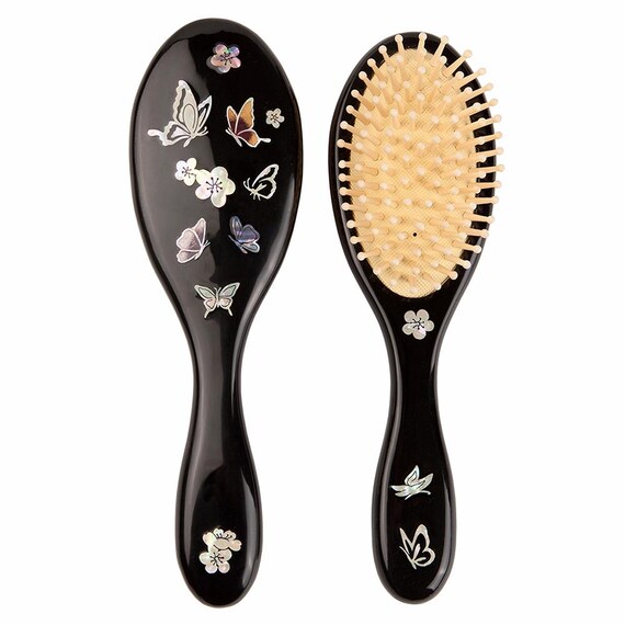 Vintage brush/comb compact with decorative mother of pearl case Vintage Antique Compact Comb - Etsy main image 4