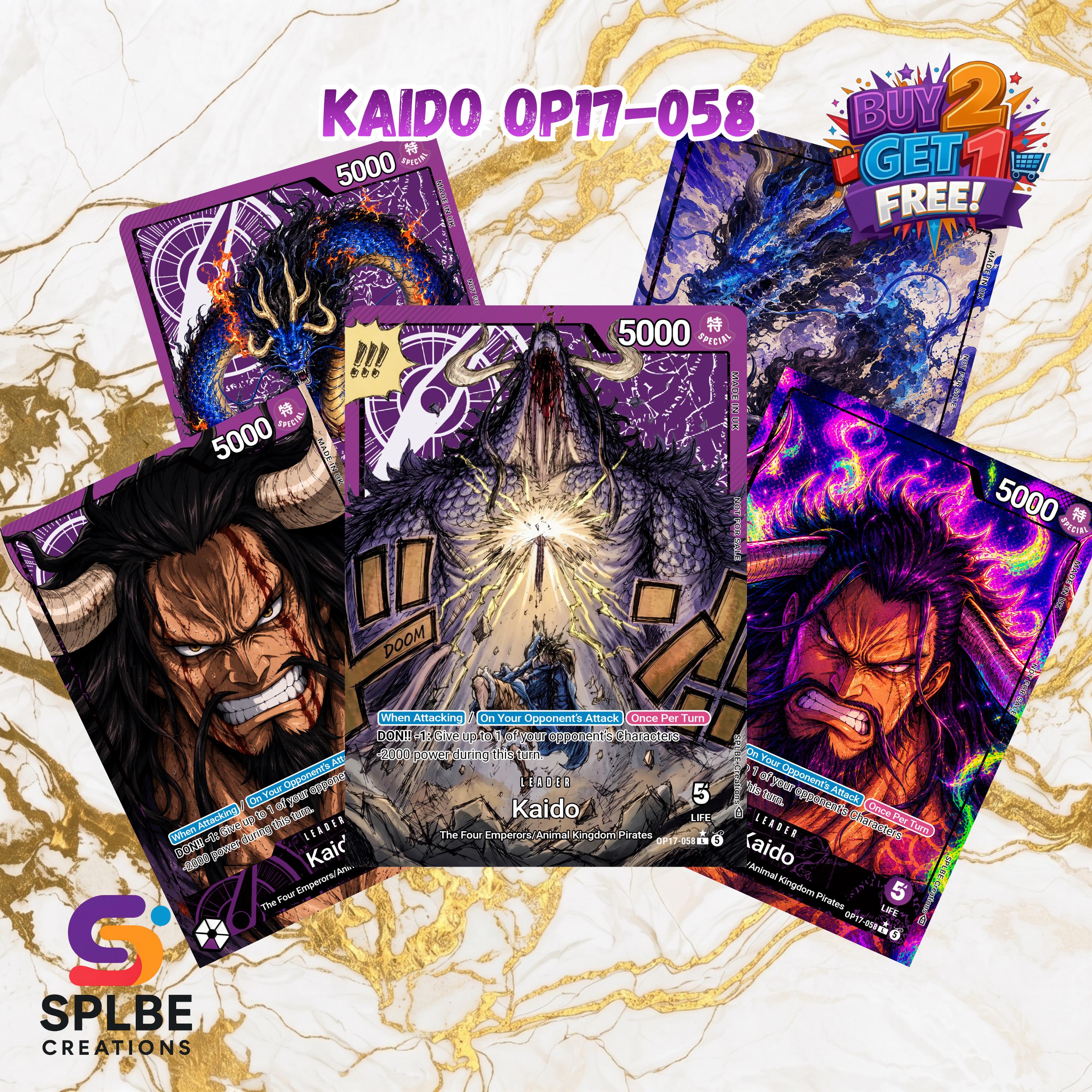 One Piece Kaido Card - Etsy