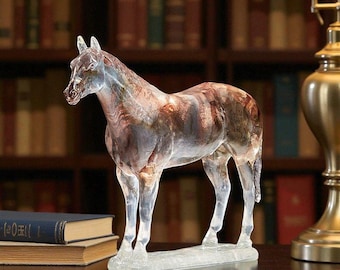 Horse Figurine, Resin Sculpture, Horse Decor, Gift
