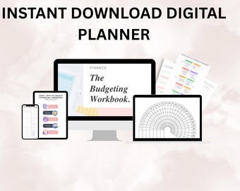 Home Budget Planner Canva Template, Monthly Expense Tracker (Digital Download)