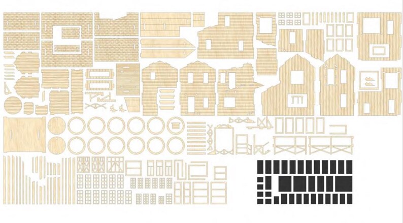 ACME Tool & Die Laser Cut 3mm Pattern Diecast, G Scale, DIY Wooden ...
