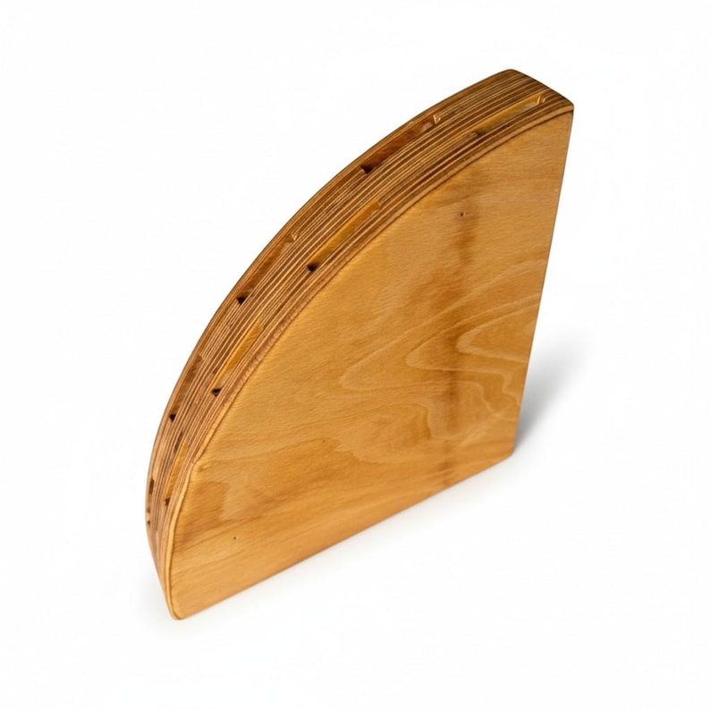 Wooden Knife Block Holder for 10 Knives, Modern Kitchen Organizer image 4