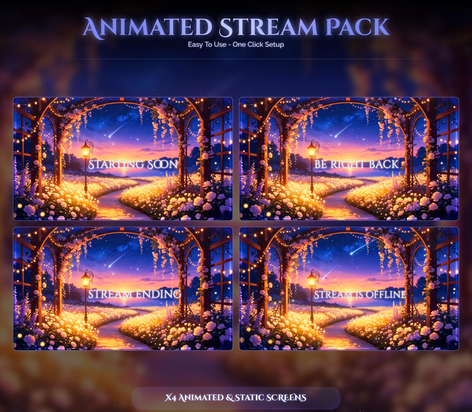 Cozy Garden Animated Overlay Bundle — preview photo 2