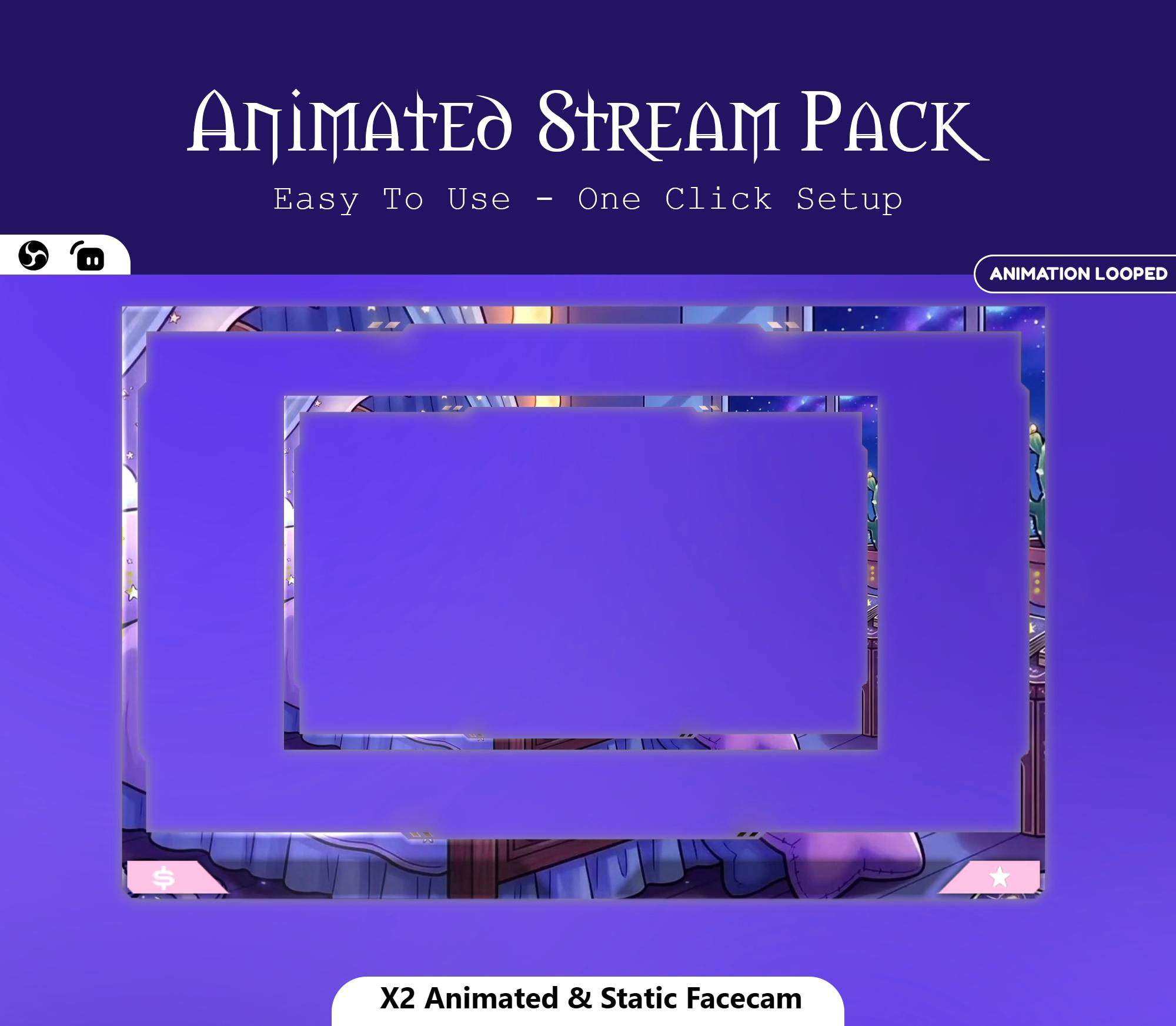 Magical Celestial Bedroom Animated Overlay — preview photo 5