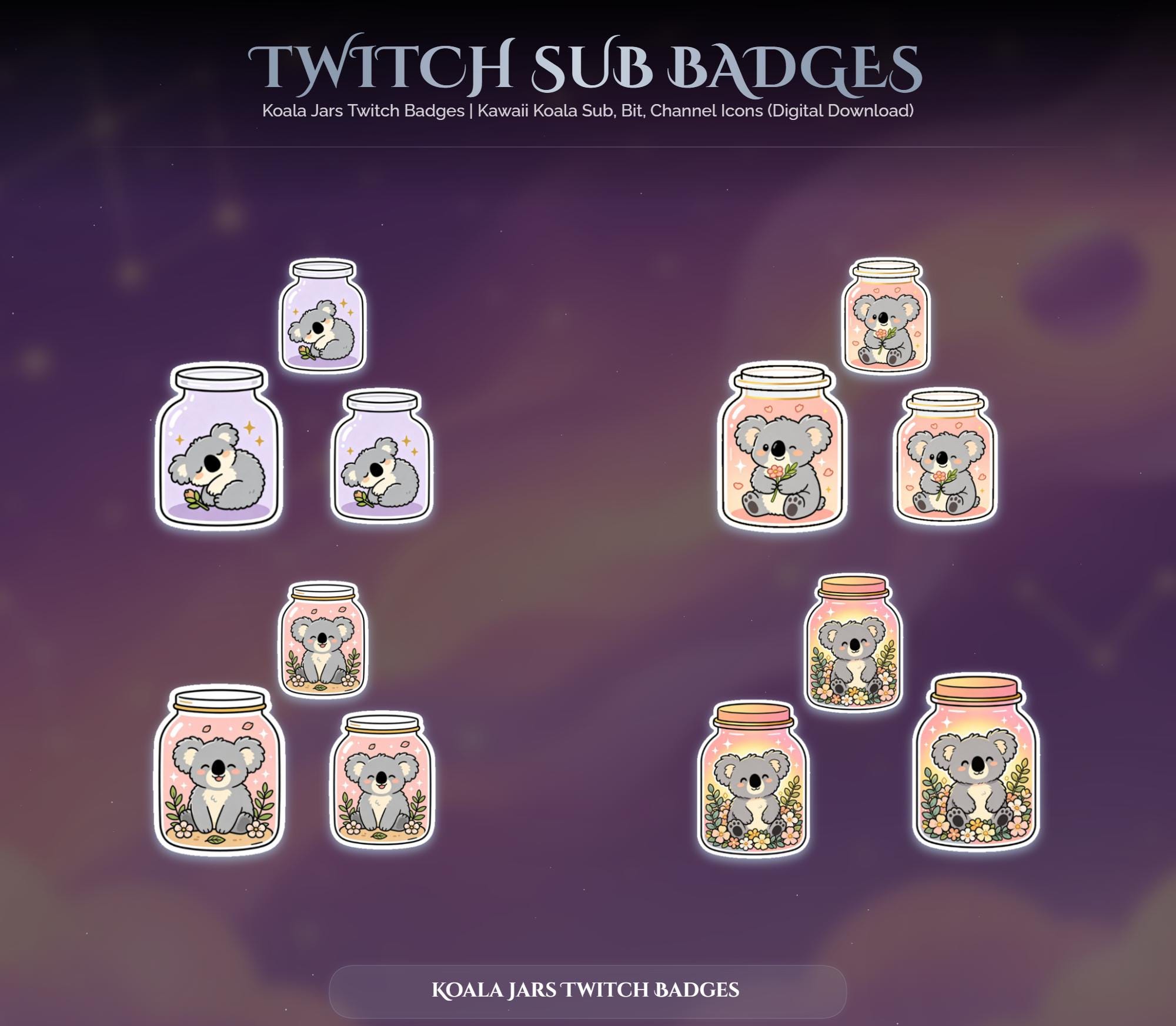 Koala Jars Twitch Badges — preview photo 2