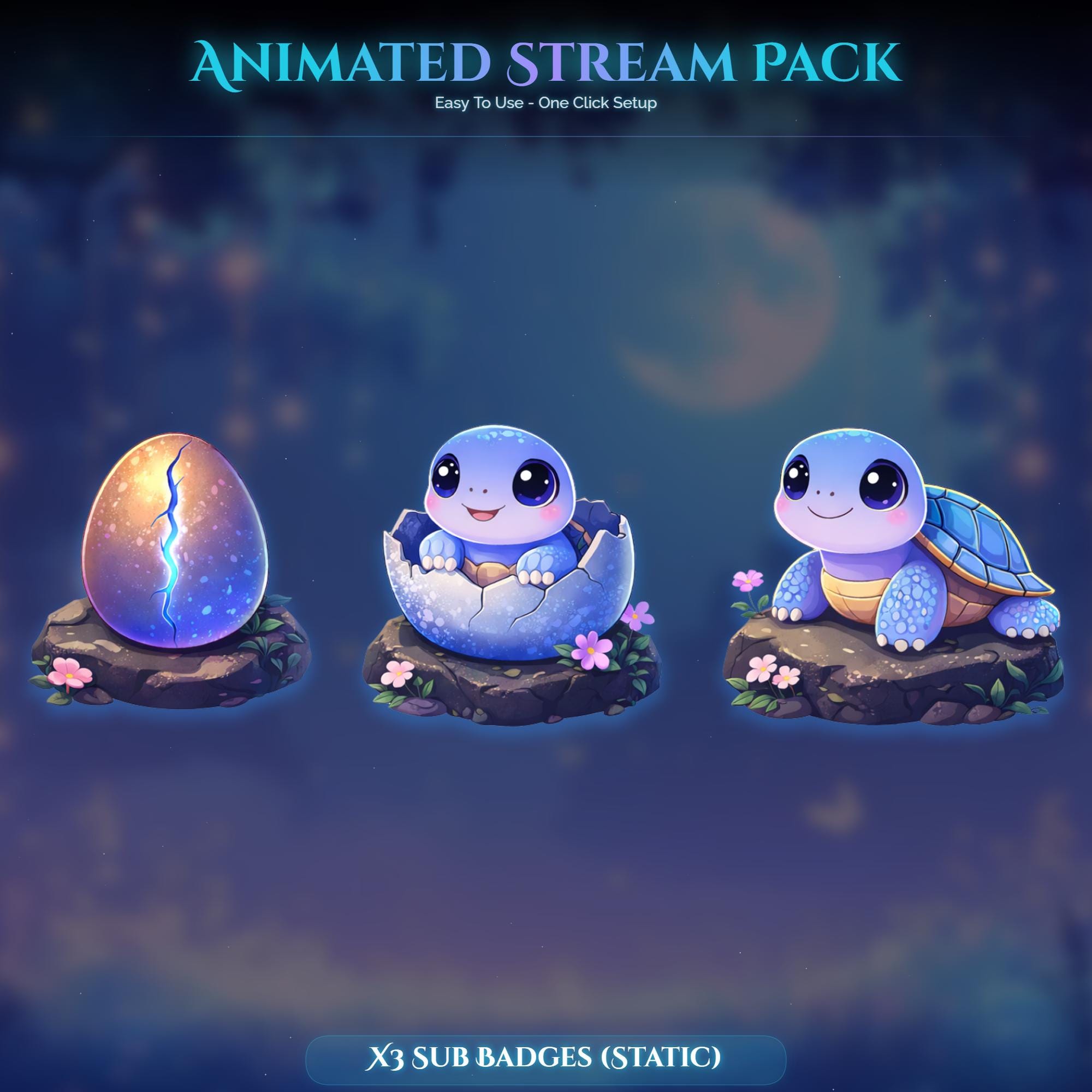 Turtle Forest Magic Animated Stream Package — preview photo 10