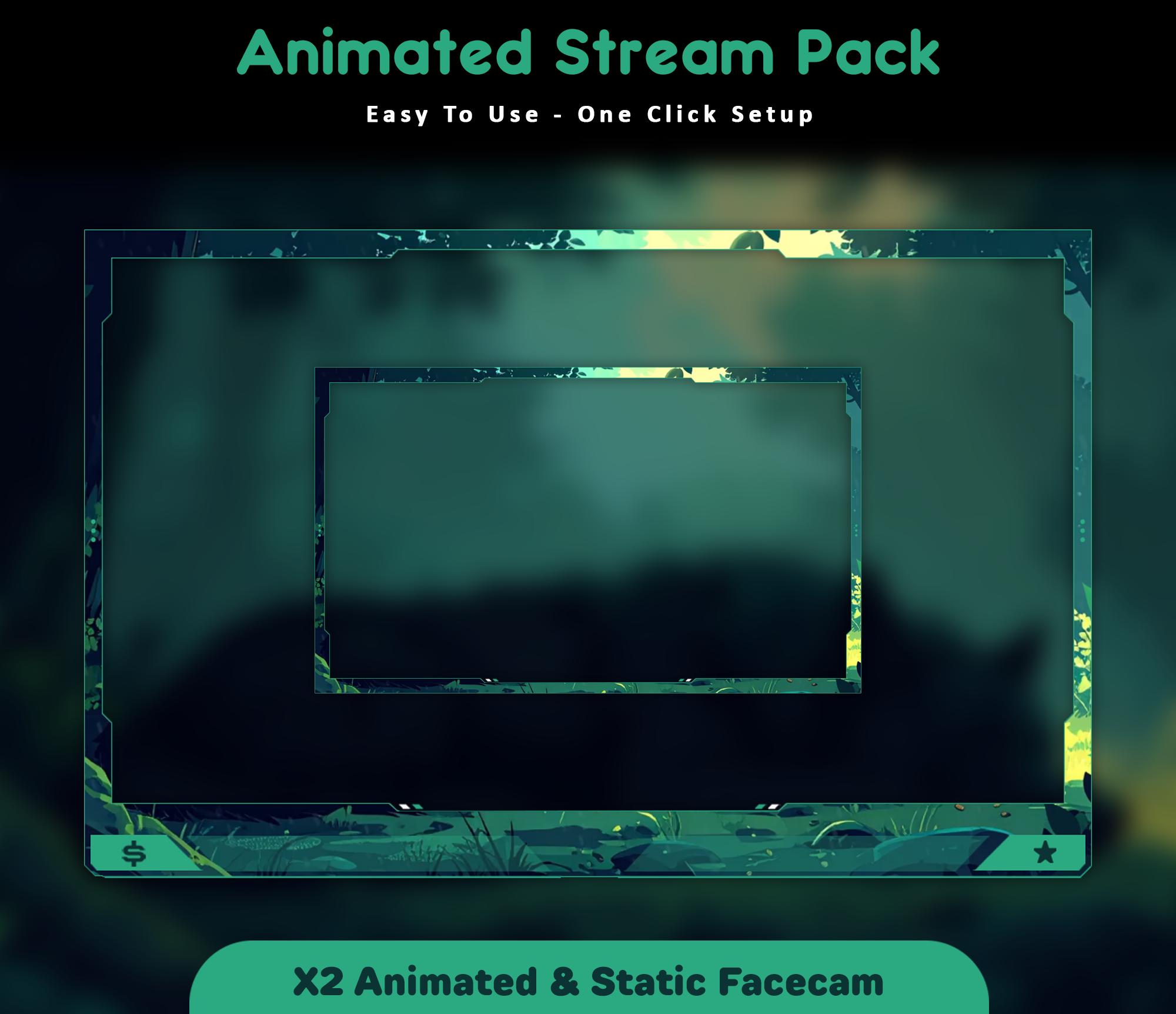 Forest Wolf Animated Stream Package: For Twitch Overlay, YouTube, Kick — preview photo 6