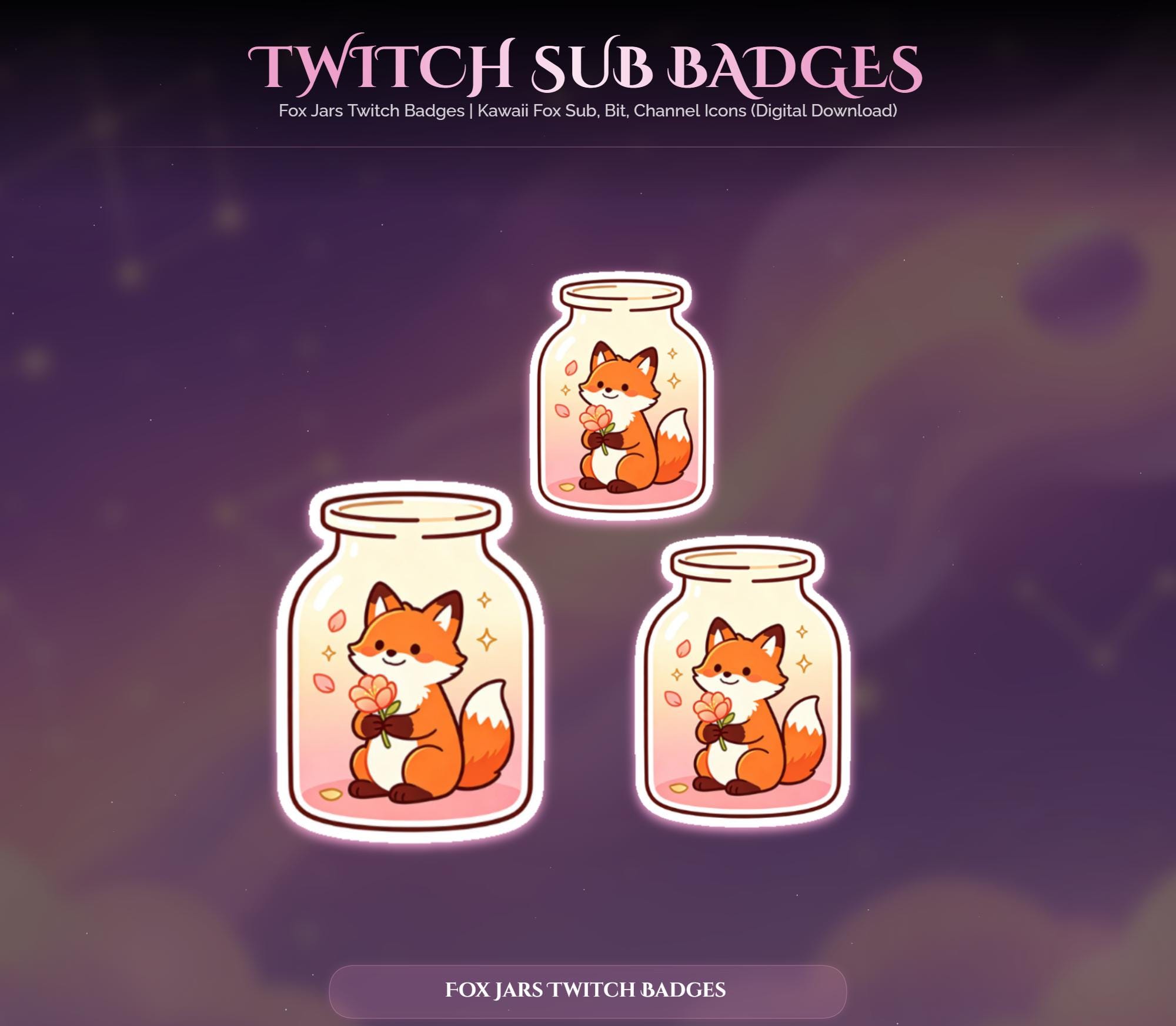 Fox Jars Twitch Badges — preview photo 4