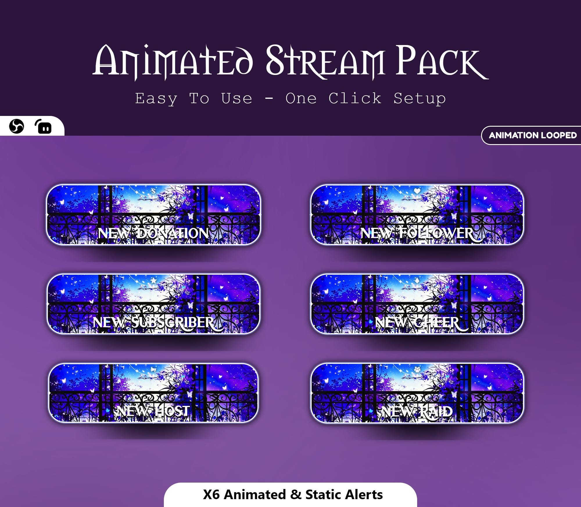 Magical Moonlight Balcony Animated Overlay — preview photo 6