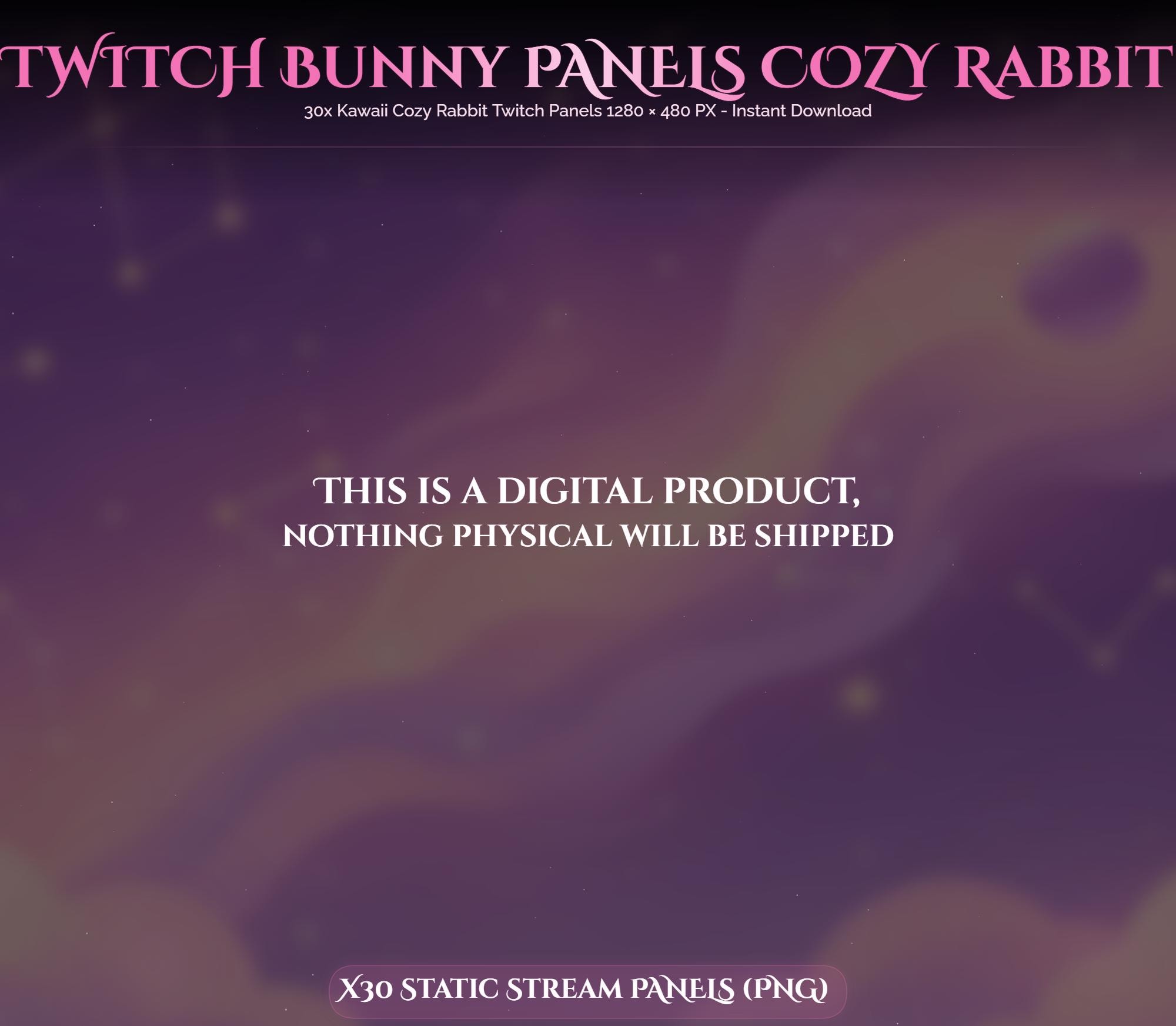 30x Twitch Bunny Panels — preview photo 6