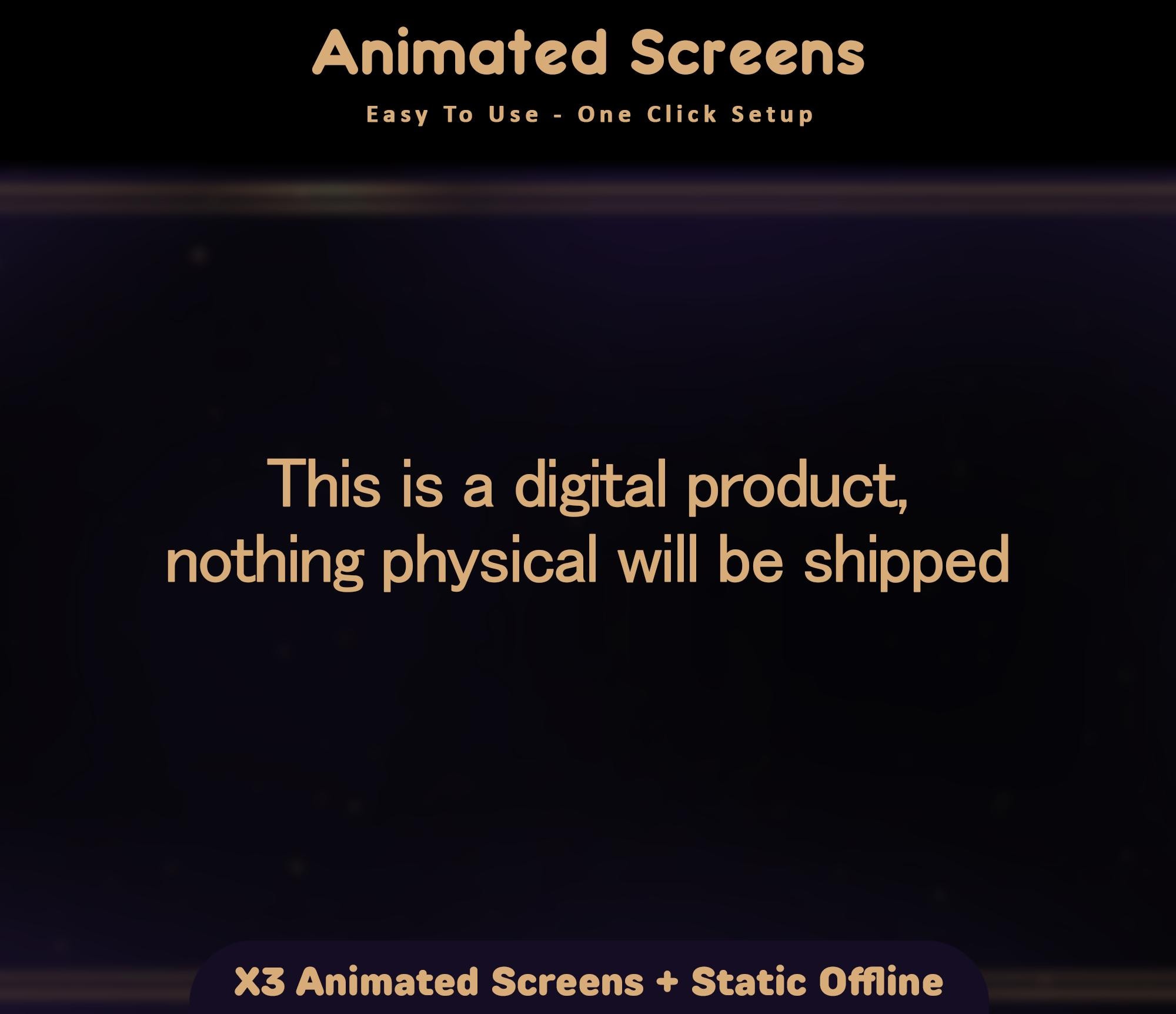Royal Purple Night Animated Screens: For Twitch Overlay, YouTube, Kick — preview photo 8