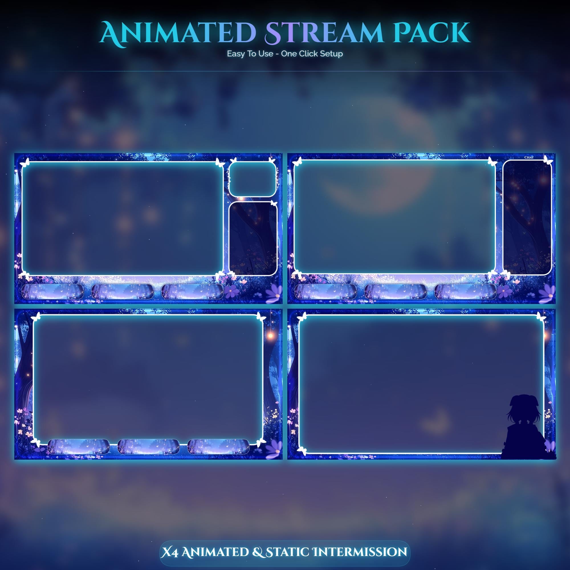 Turtle Forest Magic Animated Stream Package — preview photo 3