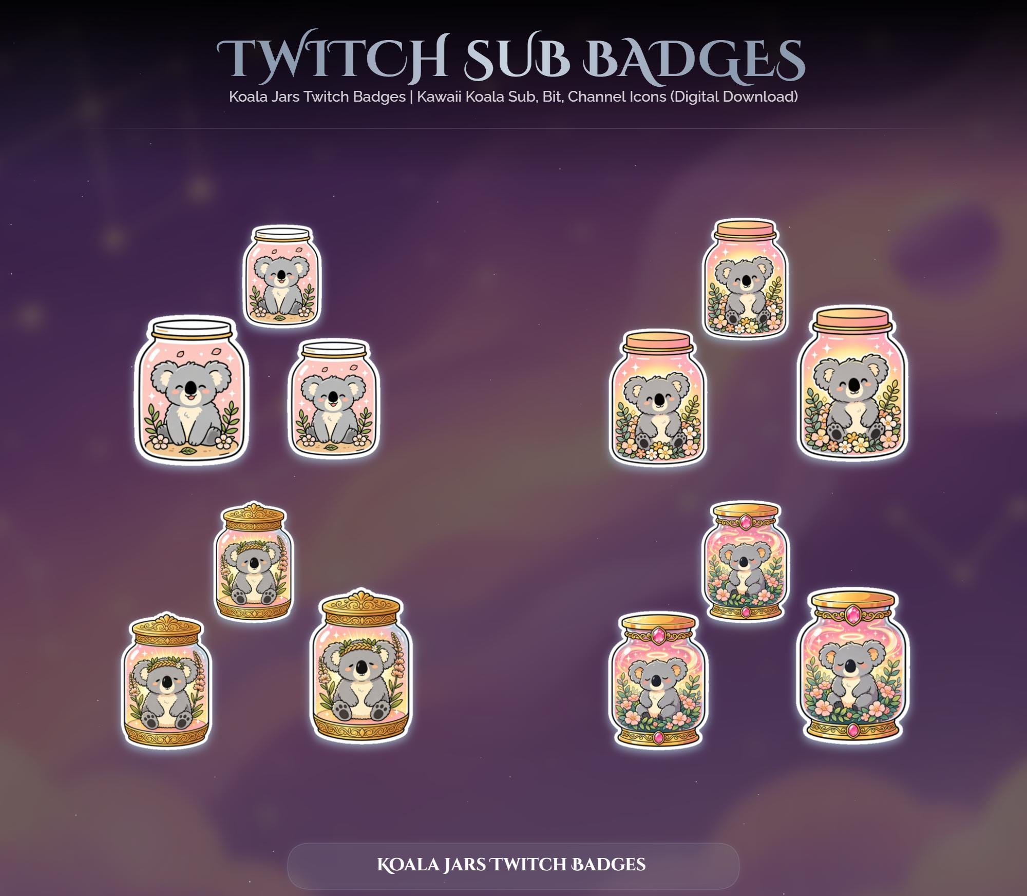 Koala Jars Twitch Badges — preview photo 6