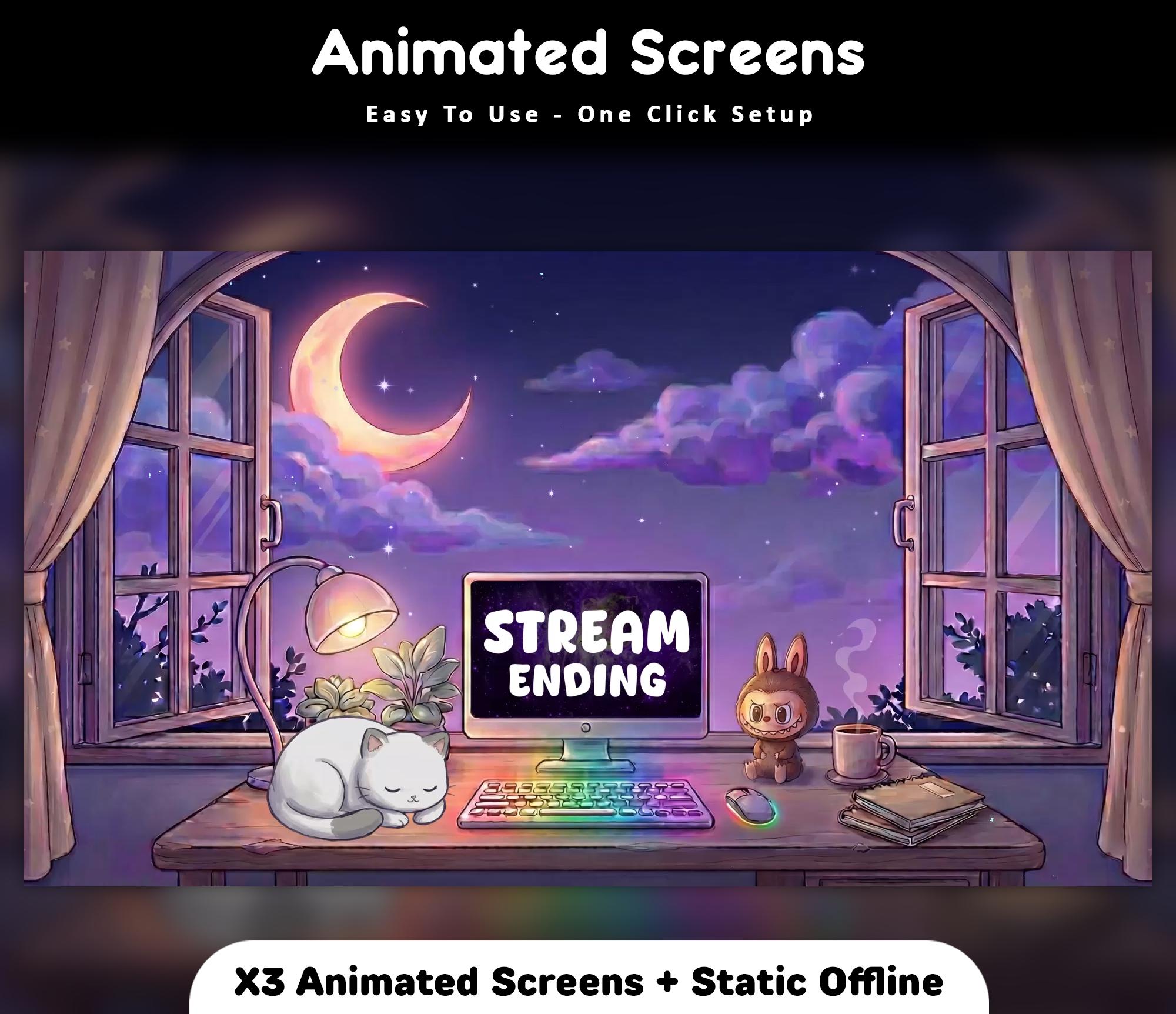 Cat Cozy Room Twitch Screens — preview photo 4
