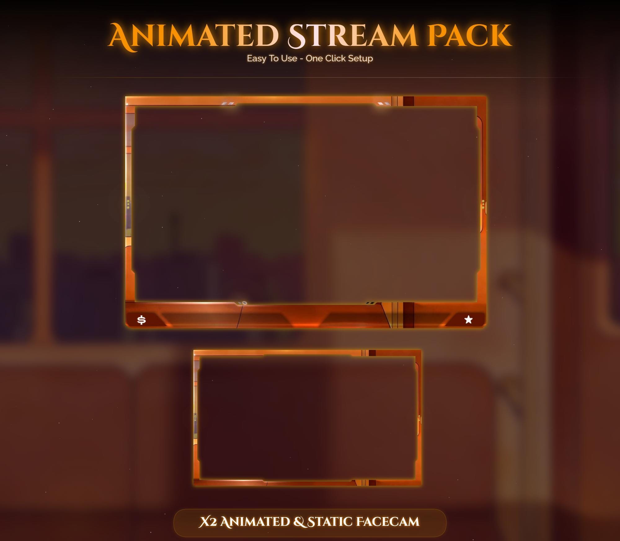 Train Sunset Otter Overlay Animated Stream Package: For Twitch, YouTube, Kick — preview photo 5