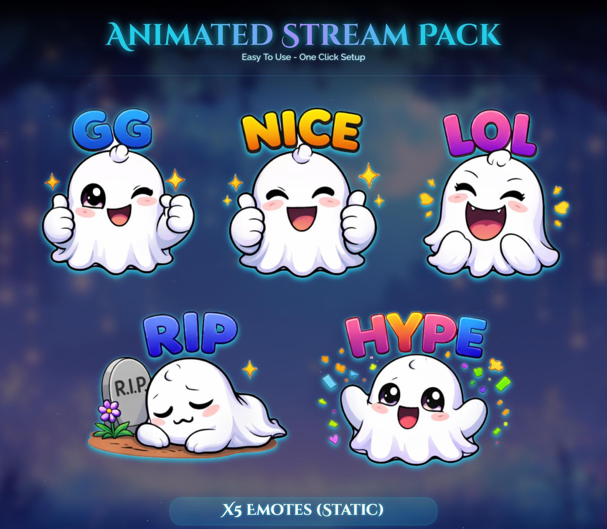 Ghost Forest Magic Animated Stream Package — preview photo 8