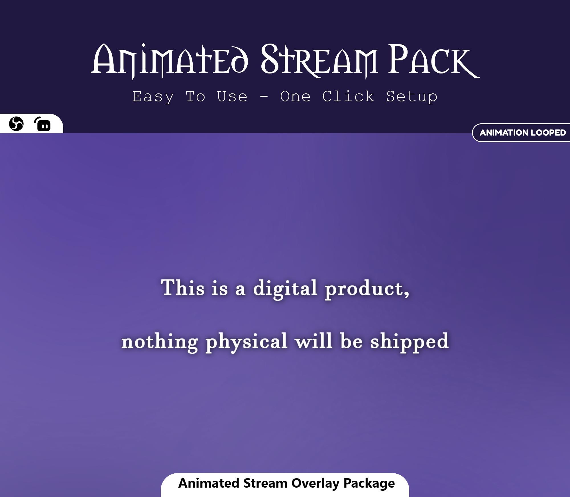 Starry Night Moon Animated Overlay — preview photo 10