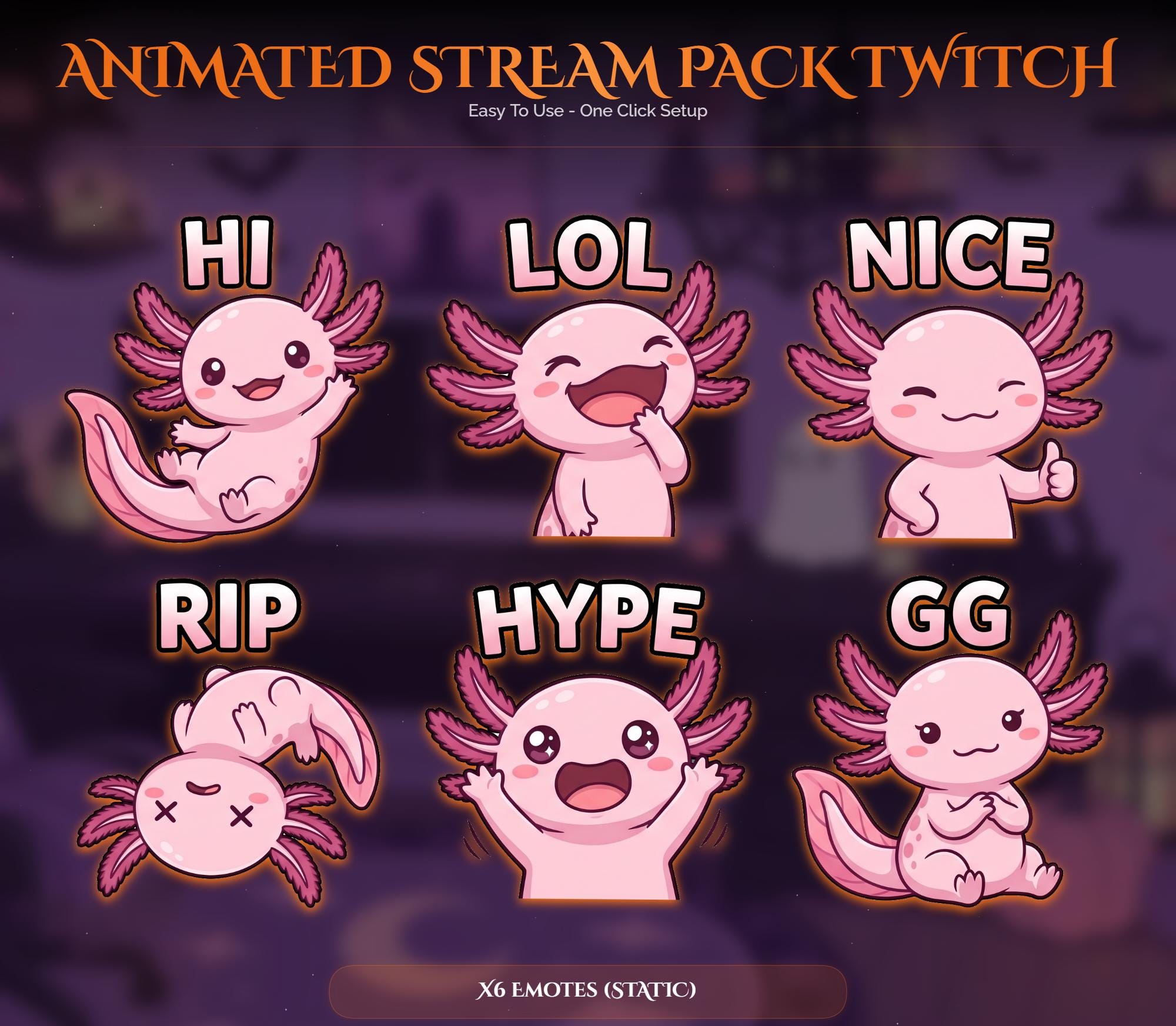 Animated Halloween Twitch Stream Overlay Pack — preview photo 6