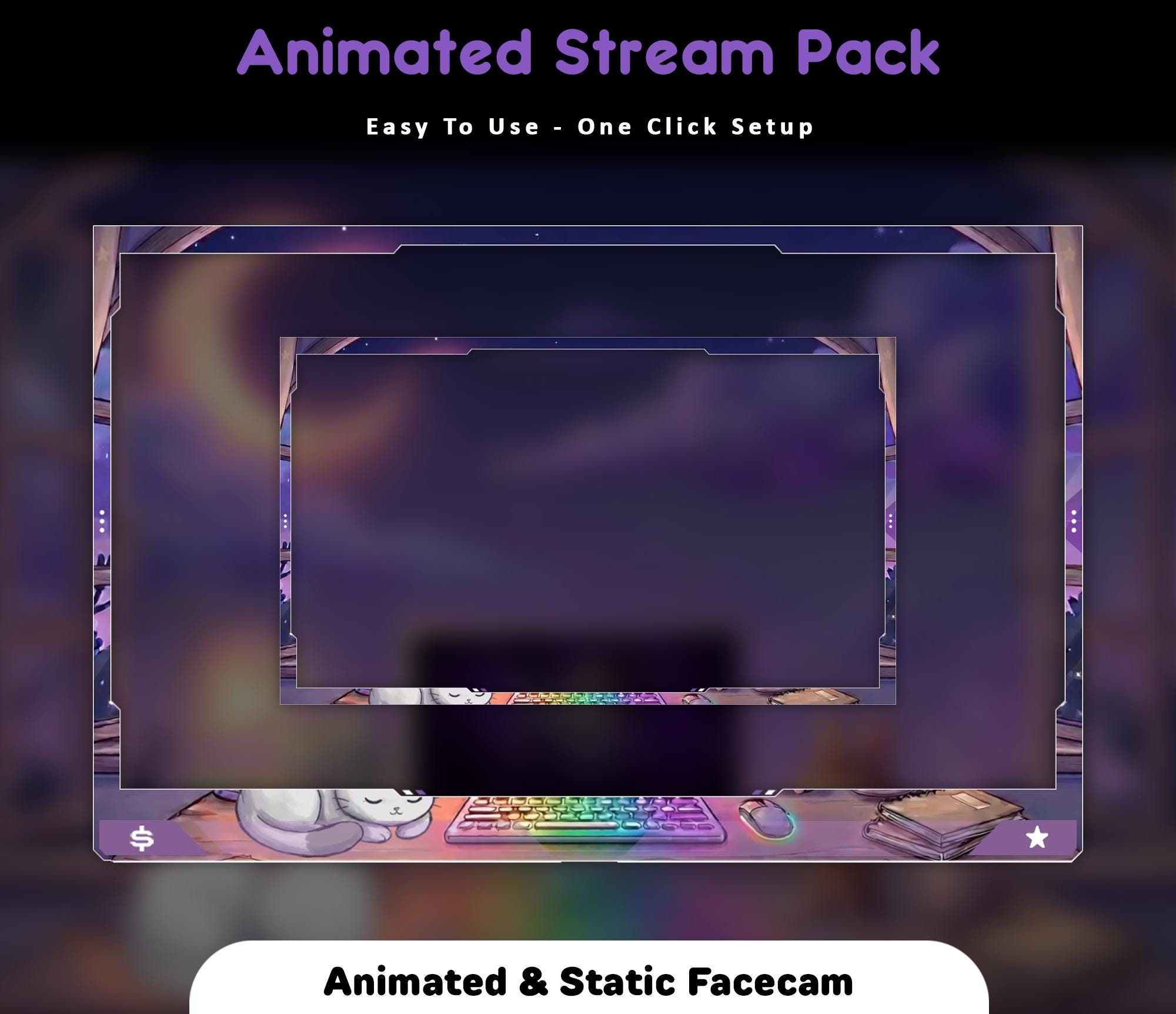 Animated Twitch Overlay Pack — preview photo 6